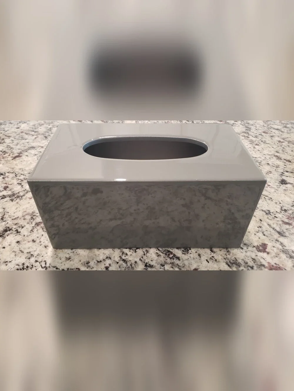 Gray Gloss Hand Made Mike&Ally Large Tissue Box Cover - Home Bath